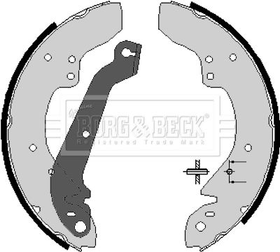 BORG & BECK Комплект тормозных колодок BBS6064